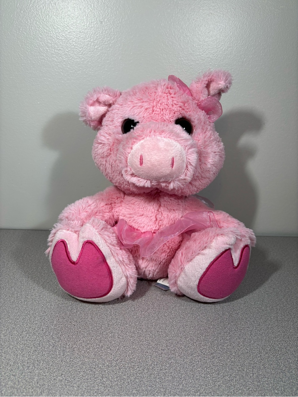 Aurora PINK PIG w/ BIG FEET Ballet Tutu Bean Filled STUFFED ANIMAL PLUSH Toy 10”